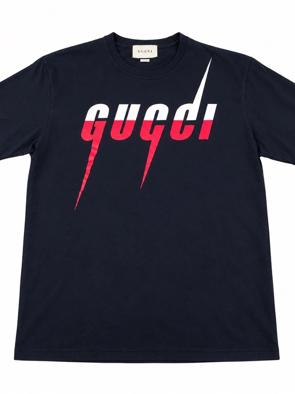 Gucci black T-Shirt with Red and White Logo Graphic